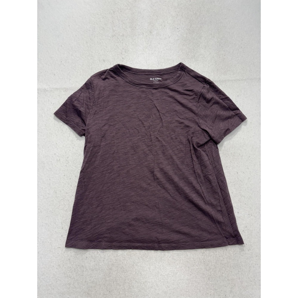 Old Navy Everywear Shirt Womens Small Purple Crew Neck Short Sleeve Tee Casual